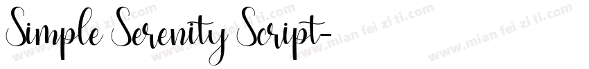 Simple Serenity Script字体转换